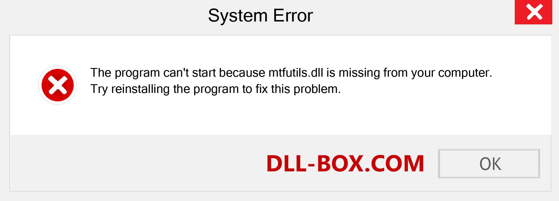  mtfutils.dll file is missing?. Download for Windows 7, 8, 10 - Fix  mtfutils dll Missing Error on Windows, photos, images