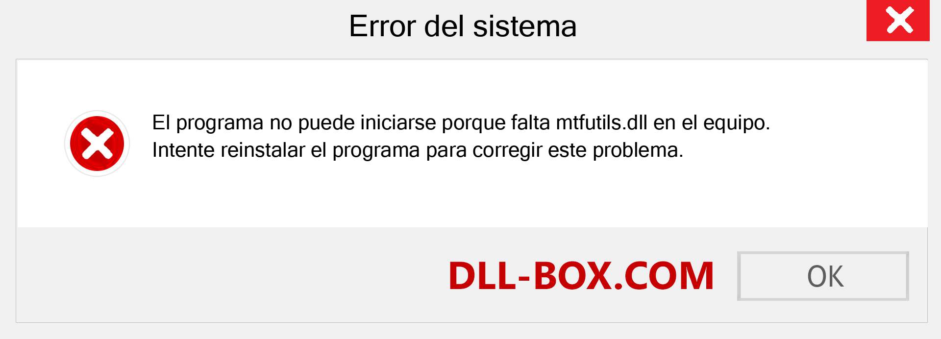 ¿Falta el archivo mtfutils.dll ?. Descargar para Windows 7, 8, 10 - Corregir mtfutils dll Missing Error en Windows, fotos, imágenes